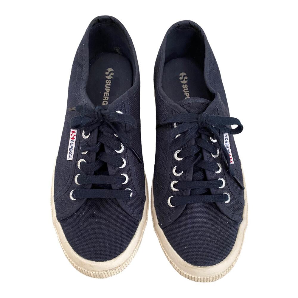 Superga 2750 Cotu Classic Navy Sneaker Trainer S000010933 Womens Size 7.5 EU 40